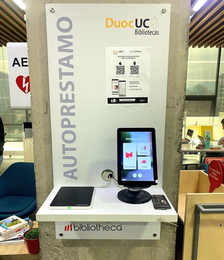 cloudCheck tablet, sistema de autoservicio